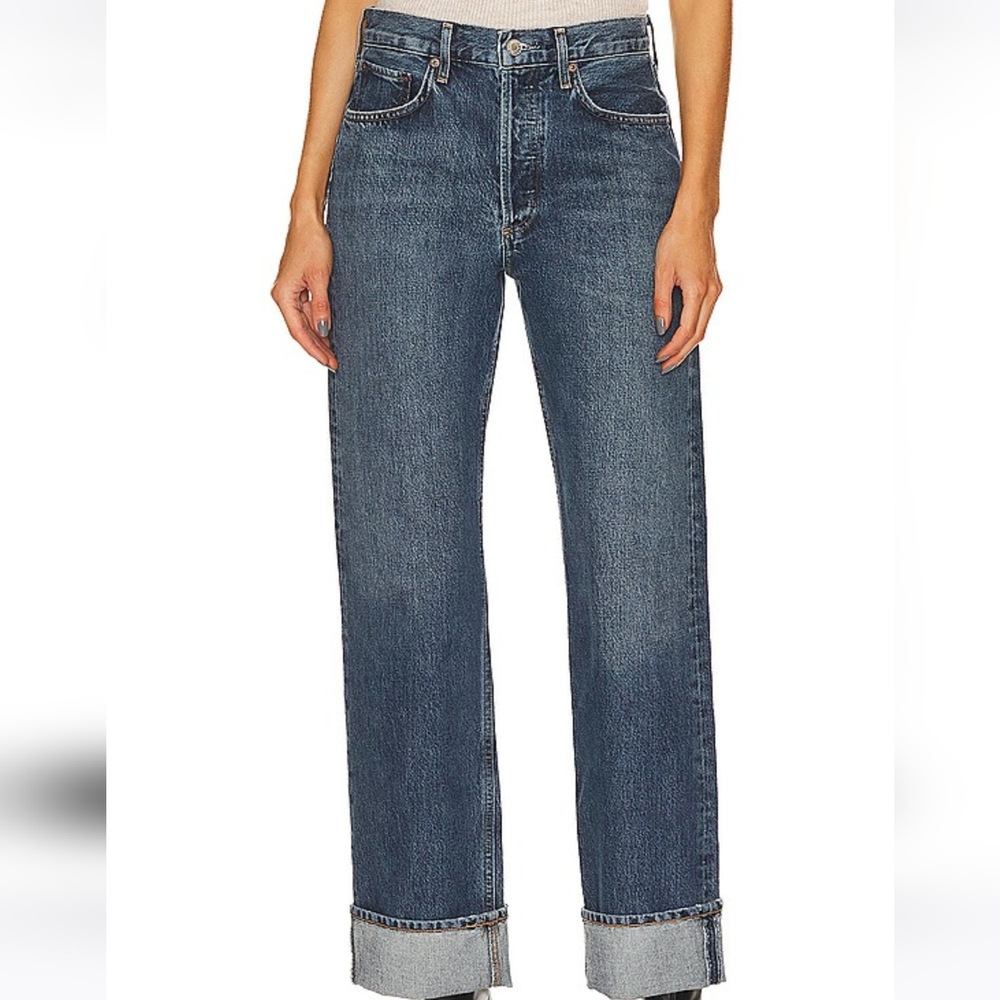 Agolde Fran Low Slung Straight Leg Jean Size 29
